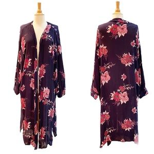 PATRONS of PEACE | Floral Long Kimono Cardigan